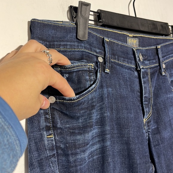 Citizens of Humanity Ava Low Rise Straight Leg Dark Wash Denim Jeans Size 27 - Picture 5 of 14